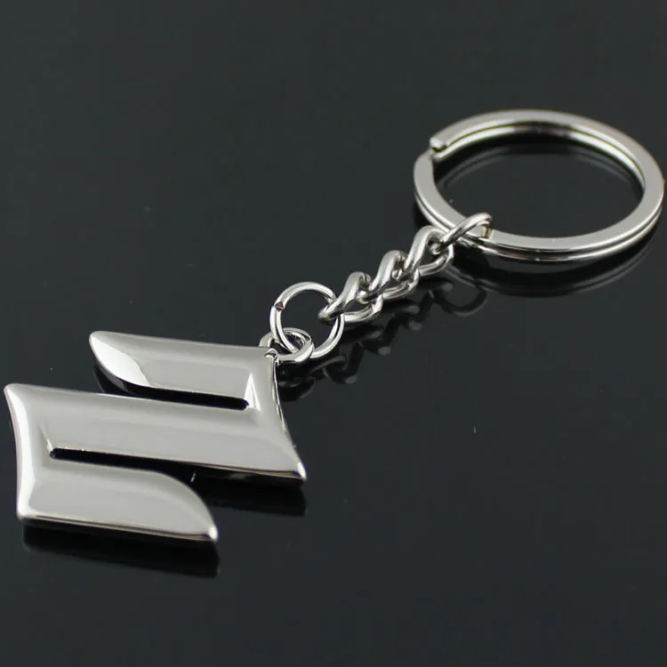 Fashion Suzuki Logo Car Keychain Keyrings Suzuki Emblems 3D Hollow out Car key Fob Auto Parts For Suzuki Swift SX4 Grand 256p