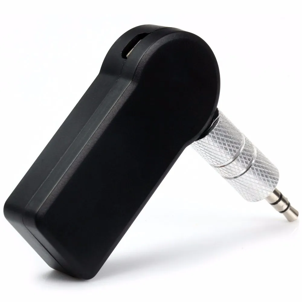리얼 스테레오 새로운 3.5mm 스트리밍 블루투스 오디오 음악 수신기 차량용 키트 스테레오 BT 3.0 휴대용 어댑터 자동 AUX A2DP 핸즈프리 전화 MP3 용