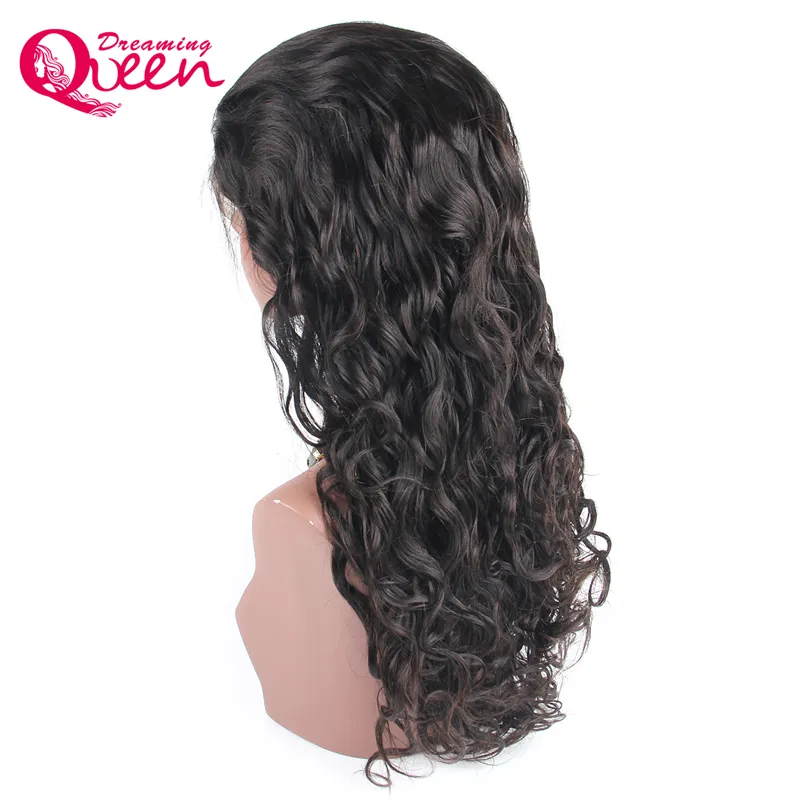 Brazilian Water Wave Lace Frontal Wig 130% Density Brazilian Virgin Human Hair Wig With Baby Hair Bleached Knot Wig Natrual Hair Line