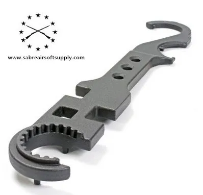 Tactical AR-15 Steel Armorers tool Armorer's Wrench for Removal and Installation of AR-15 Barrels