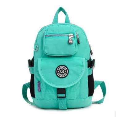 Whole-Women Floral Nylon Backpack Female Brand JinQiaoEr l Kipled School Bag Casual Travel Back Pack Bags 266K