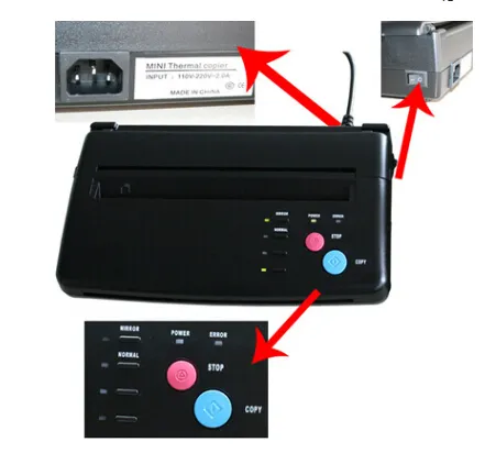 Toptan-En düşük Fiyat A4 Transfer Kağıt Siyah Dövme Fotokopi Termal Stencil Kopyalama Transfer Makinesi