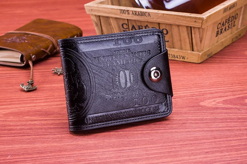 Classical Fashion Design quality Men's synthetic leather Wallet Credit card holders Purse Wallets for Men Shipp197b