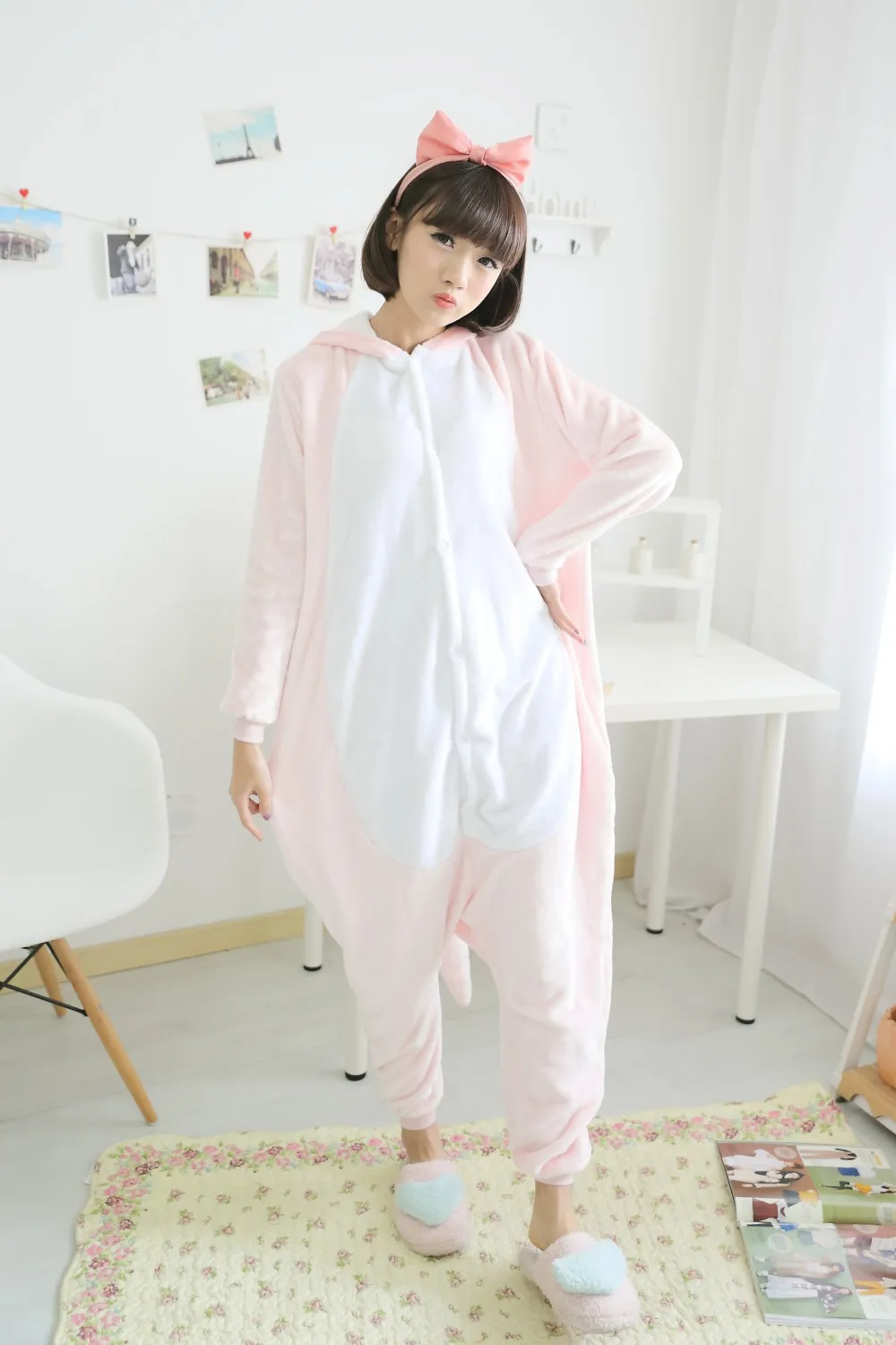 Winter Unisex Adult Pink dinosaur onesie Pajamas Cosplay animal pajamas onesies pink dragon womens pajamas animal pyjama kawaii Jumpsuit