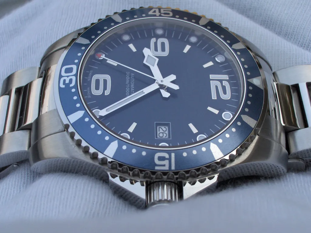 Luxury Men Watch Pasek ze stali nierdzewnej Luminous Black Dial Hydroconquest Automatyczna nurka męska zegarek - L3 642 4 56 6 Automatyczne WRIS218N