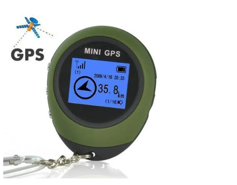 Mini GPS Izci Bulucu Bulucu Navigasyon Alıcı El USB Şarj Edilebilir Açık Seyahat için Elektronik Pusula ile Şarj Edilebilir