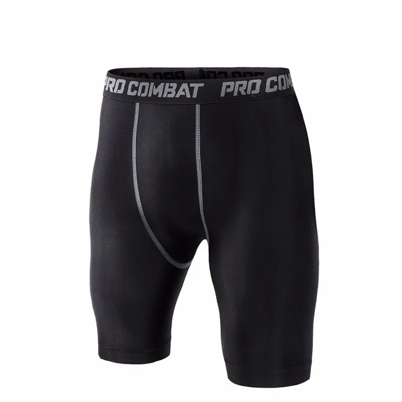 Wholesale-sports Gym Black Short Men Running Compression Shorts Sweatpants Bodybuilding Combat Dry Training Leggings Men Short Pants