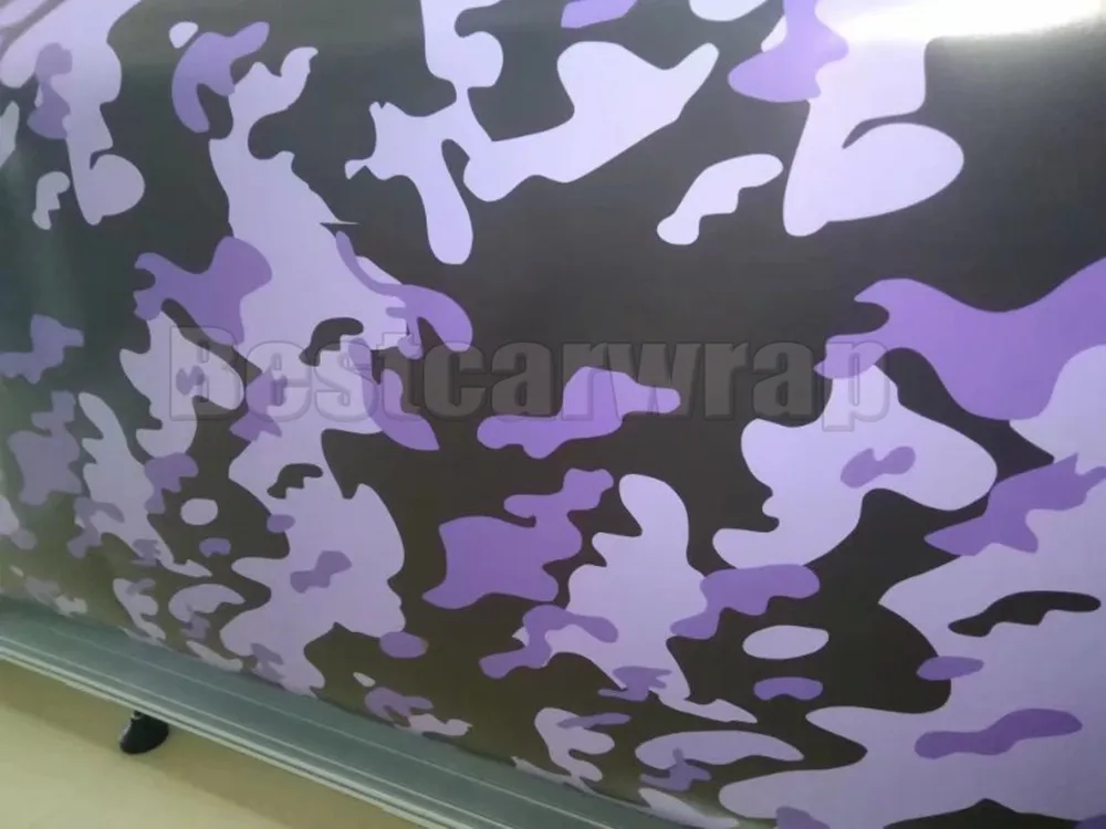 Purle Snow Camoufalge Vinyl For Car Wrap With Air Release / air bubble free CAMO film for Truck boat graphics coating 1.52X30M 5x98ft