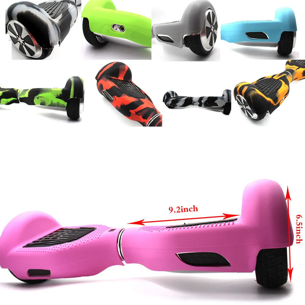 6.5 inch Hoverboard Electric Scooter Protective Silicone Case Self Balancing Scooter 2 Wheels Silicone Skin Case Cover Part DHL
