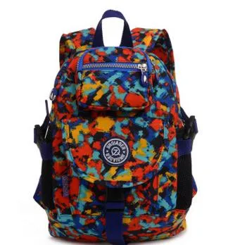 Whole-Women Floral Nylon Backpack Female Brand JinQiaoEr l Kipled School Bag Casual Travel Back Pack Bags 266K