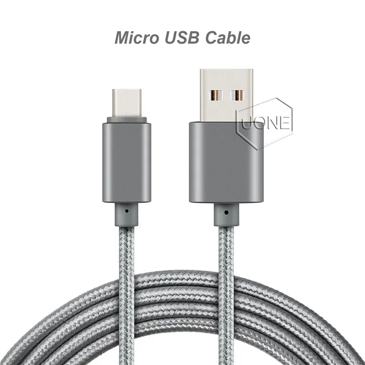 USB 유형 C 케이블 USB 유형 C는 안드로이드 Type-C 장치 용 금속 하우징 꼰 튼튼한 내구성 높은 고속 충전기 마이크로 USB 케이블을 입력합니다.