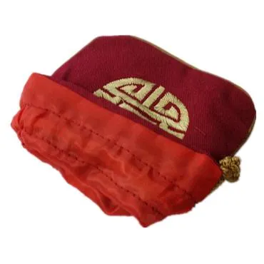 Étnica pequeña bolsa de joyería de lino de algodón con cordón estilo chino bordado regalo afortunado embalaje té vacío bolsa de dulces favor de la boda 10 unids / lote