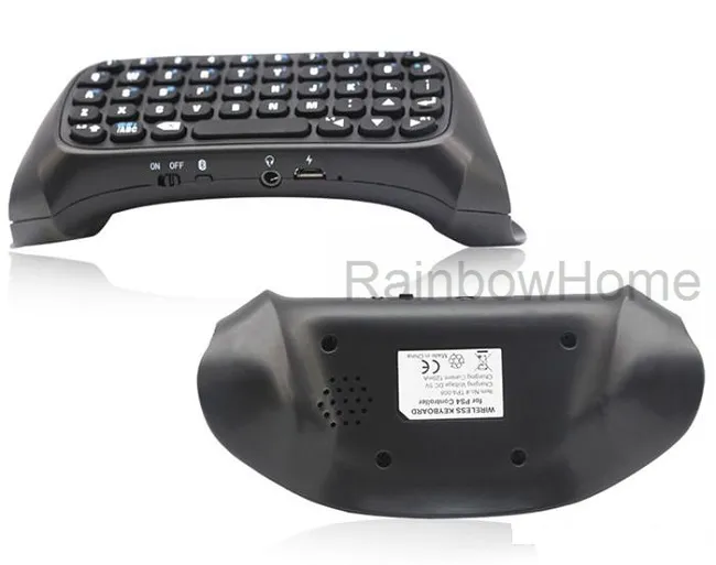 Mini Wireless Bluetooth Keyboard Message Chatpad for PS4 Game Controller Joystick Playstation 4 with Retail Box Black
