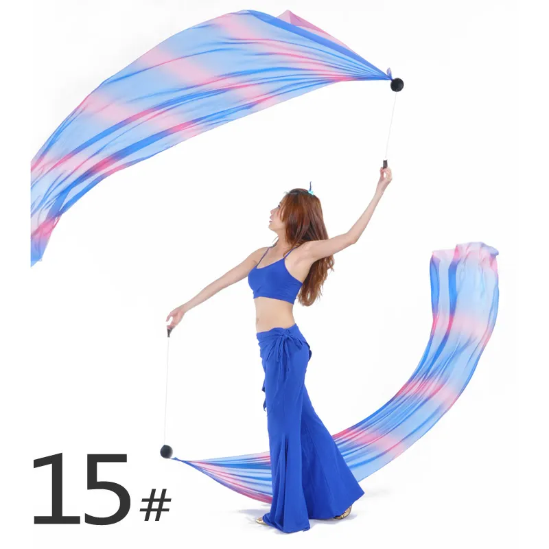 Véu de Dança do Ventre Poi = 1Veils + 1Poi Correntes Multicor 31 cores acessórios de dança do ventre dança do vent ...