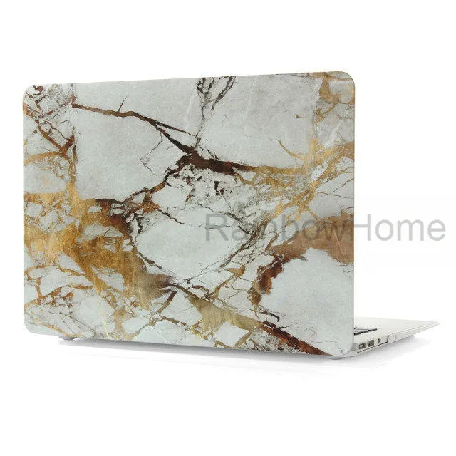 Plastic Case Cover Water Decal Protective Shell for Macbook Air Pro Retina 12 13 15 16 inch Laptop PC Marble Cases