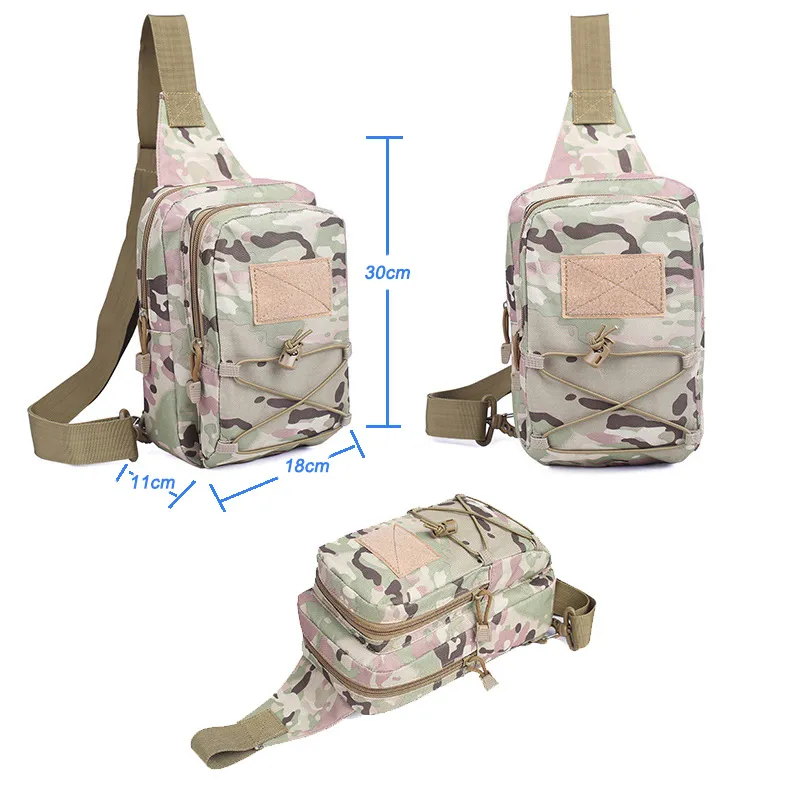 Oudoor Sports Tattico Molle Borsa da petto Zaino tattico Zaino Zaino da combattimento mimetico Versipack NO11-108