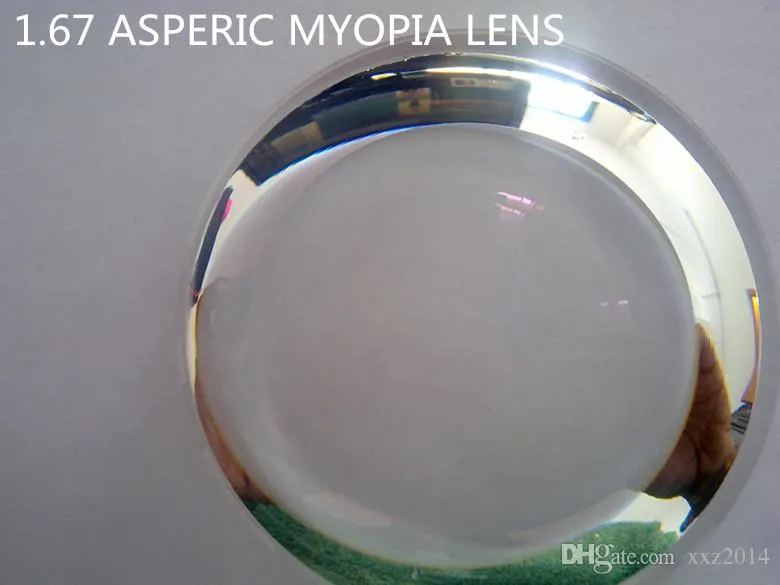 Customized Aspheric Myopia Prescription Glasses with Ultralight 1.67 High-Index Lenses