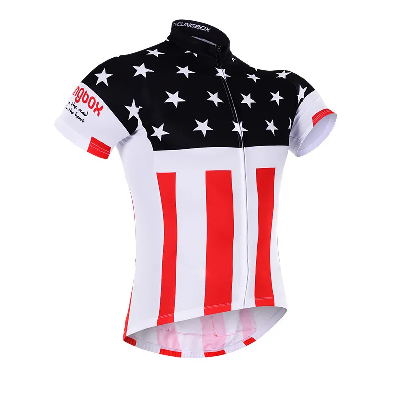 Heren USA Wielertrui Set 2022 Maillot Ciclismo Racefiets kleding Fiets Kleding D11237f
