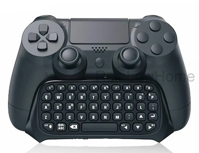 Mini Wireless Bluetooth Keyboard Message Chatpad for PS4 Game Controller Joystick Playstation 4 with Retail Box Black