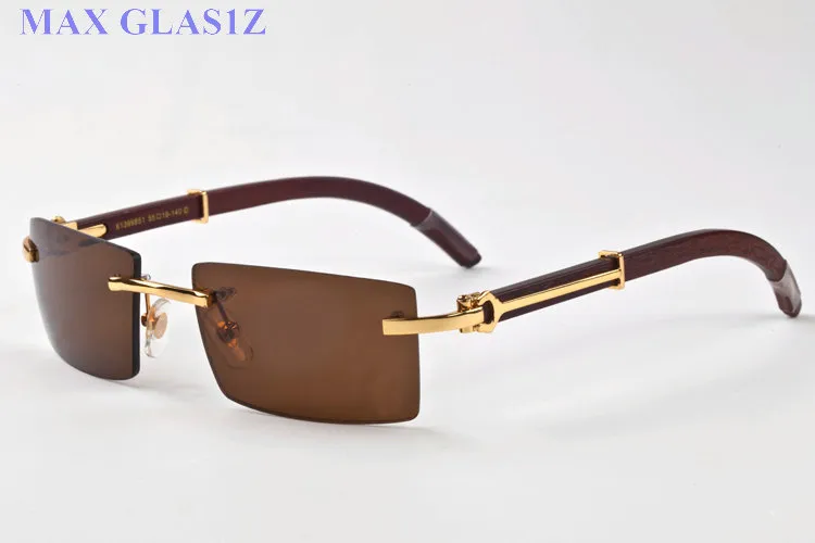 popular brand designer women square wood sunglasses men's unique rectangle shield UV400 vintage eyeglasses full frames for wo322S