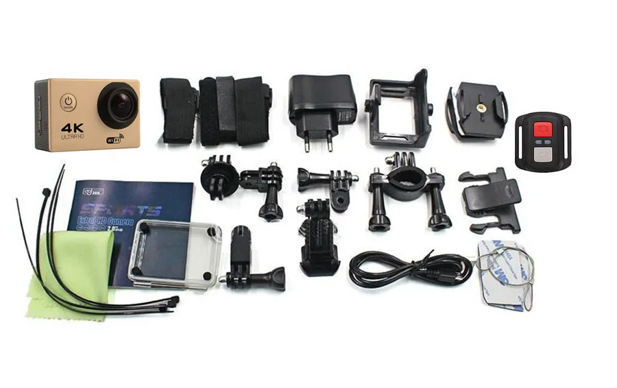 가장 저렴한 4K 액션 카메라 F60R WIFI 2.4G 원격 제어 방수 비디오 카메라 16MP / 12MP 4K 30FPS 다이빙 레코더 JBD-N5