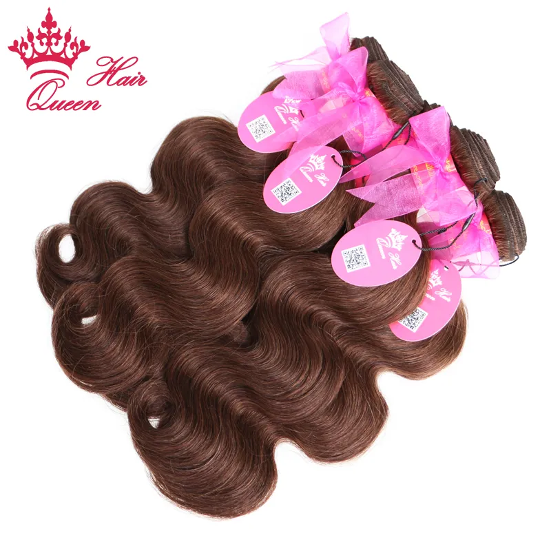 #Natural Brown Brazilian Body Wave 100% Human Hair Extensions in stock Queen Hair Products