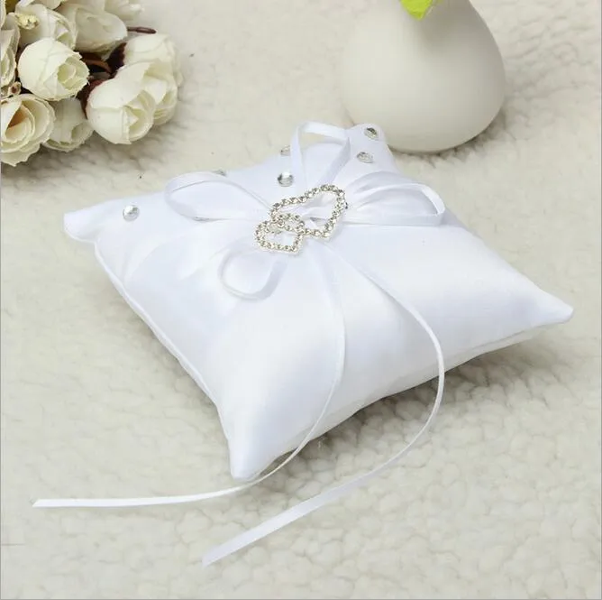 Ring Bearer Pillow Ring Pillows & Flower Baskets Heart-shaped cake ring pillow Flower bride a ring pillow ring box WT024