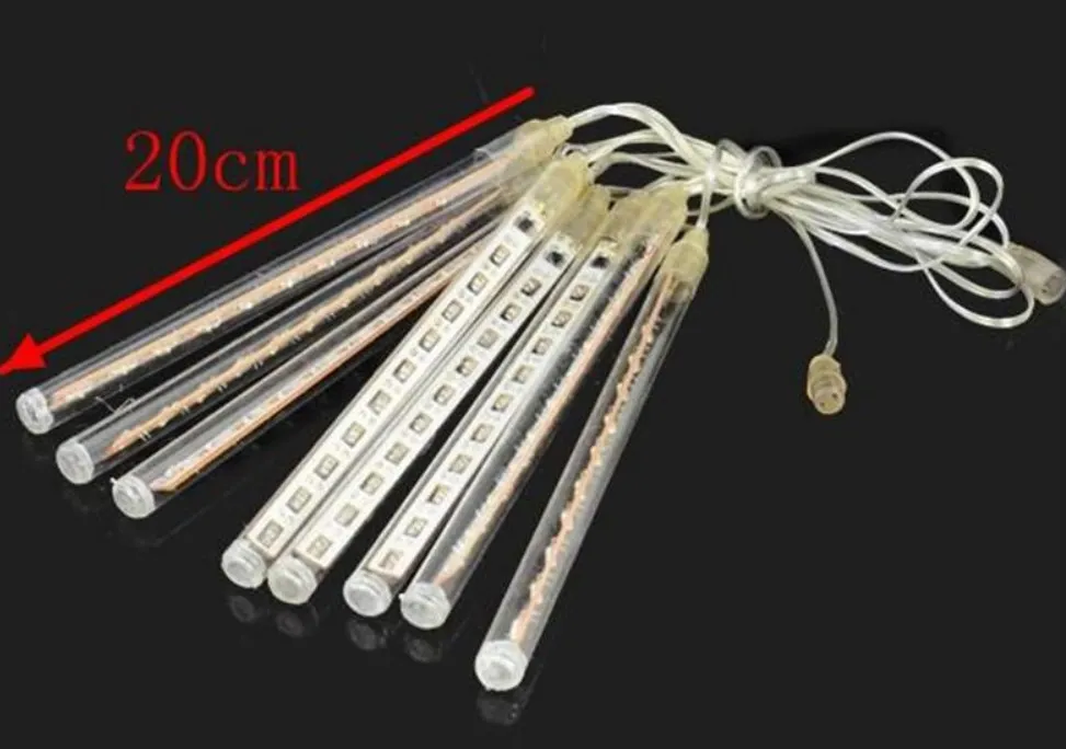 8 pezzi / set Nevicate LED Strip Light Tubo pioggia di Natale Meteor Shower Rain Tubi luminosi a LED EU US UK AU Plug AC 100V-240V2738