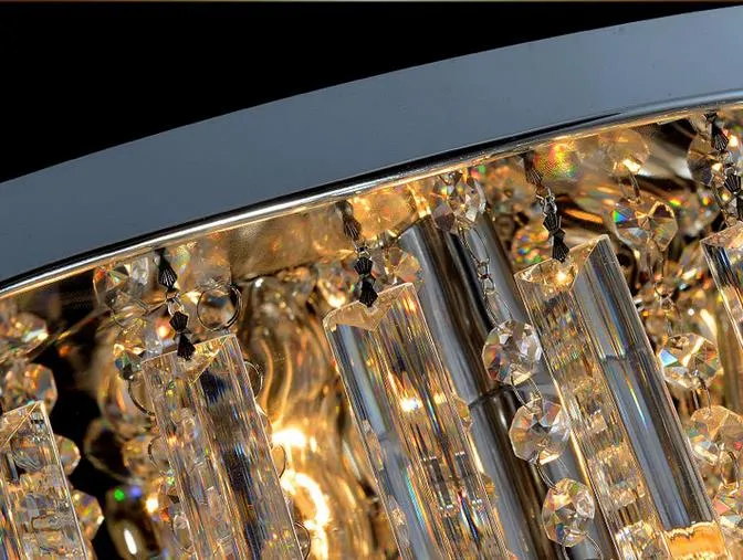 Lustre de cristal k9 moderno, iluminação de teto, 50cm, 60cm, 80cm, luminária pendente, decoração para casa, 264p