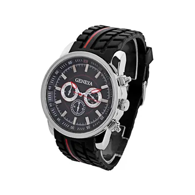 2017 Geneva Watches Students Silicone Band Sport Geneva Quartz Pointer Watches Big Dial Racing Relogio Masculino2639