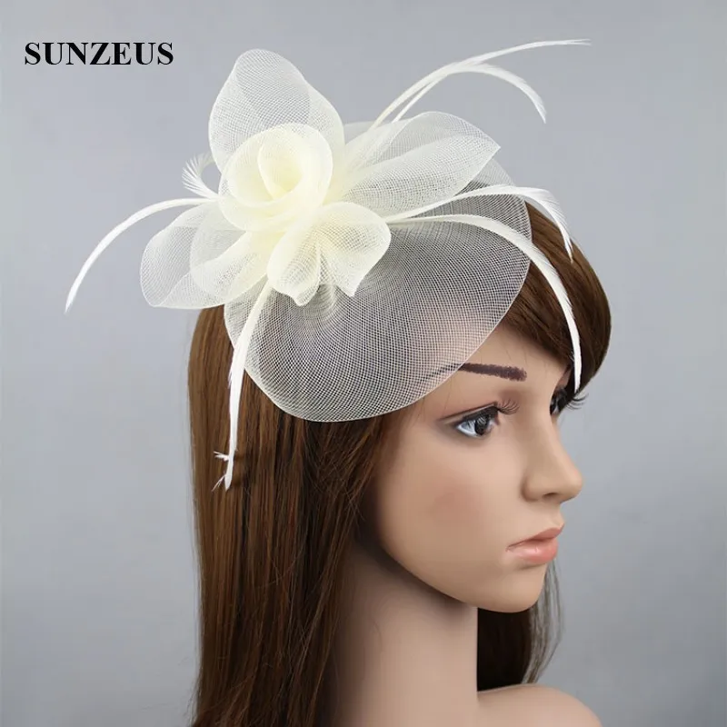 Beautiful Ladies Vintage Flower Hair Fascinators Prom Headpieces Headdress Bride 2017 Wedding Hats Accessories Whole Ship224d