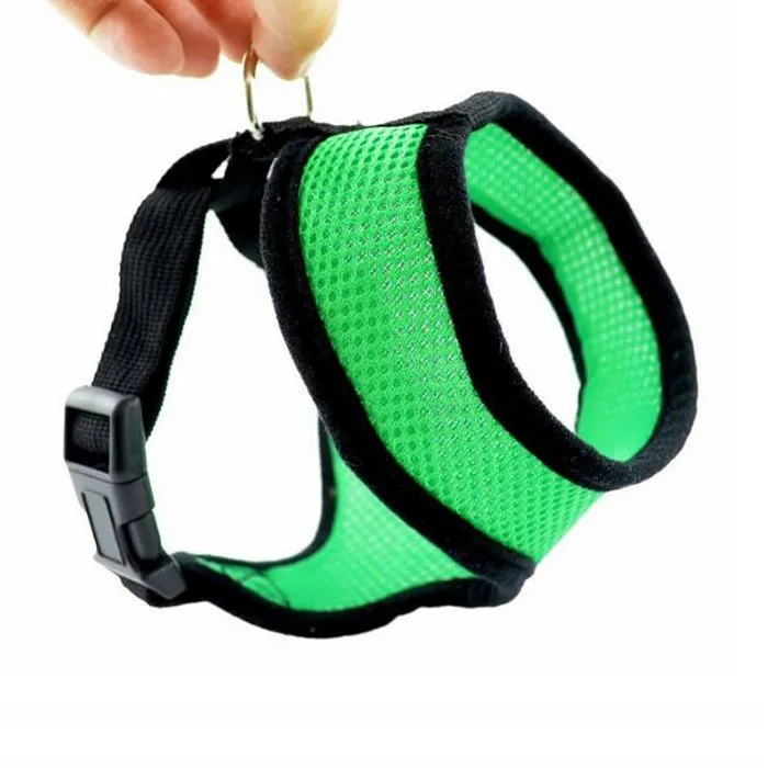 Leashes Nylon Pet Mesh Harness Soft Net Dog Mini Vest Adjustable Breathable Puppy Harnesses Dogs Supplies 21 Designs YW83-ZWL669