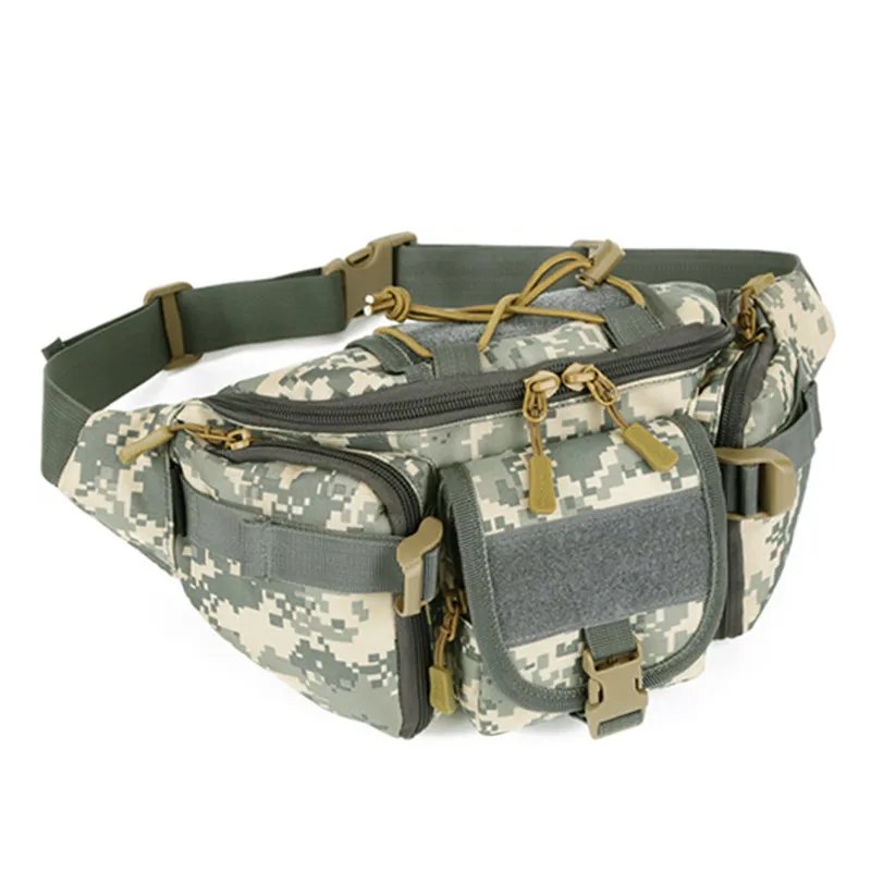 Utility Camouflage Outdoor Tactical Waist Pack Pouch Camping Hiking Outdoor Fanny Bag Belt Crossbody Chest Bags