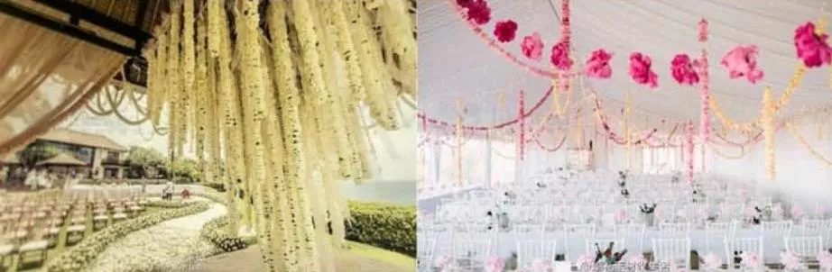 Висячие гирлянды четырехлистный клевер баннер бумажные цветы кисточкой ткани свадьба декор рождественские украшения многоразовые 3.6 m подарок