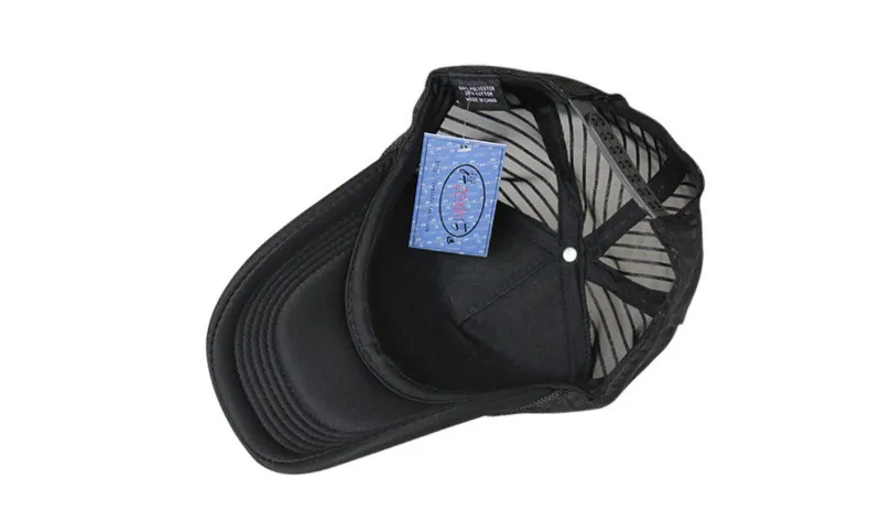 Cappelli da camionista vuoti adulti Cappellini da baseball a tesa curva con colore bianco nero Snapbacks Cappelli da baseball in rete unisex Regola la dimensione246N