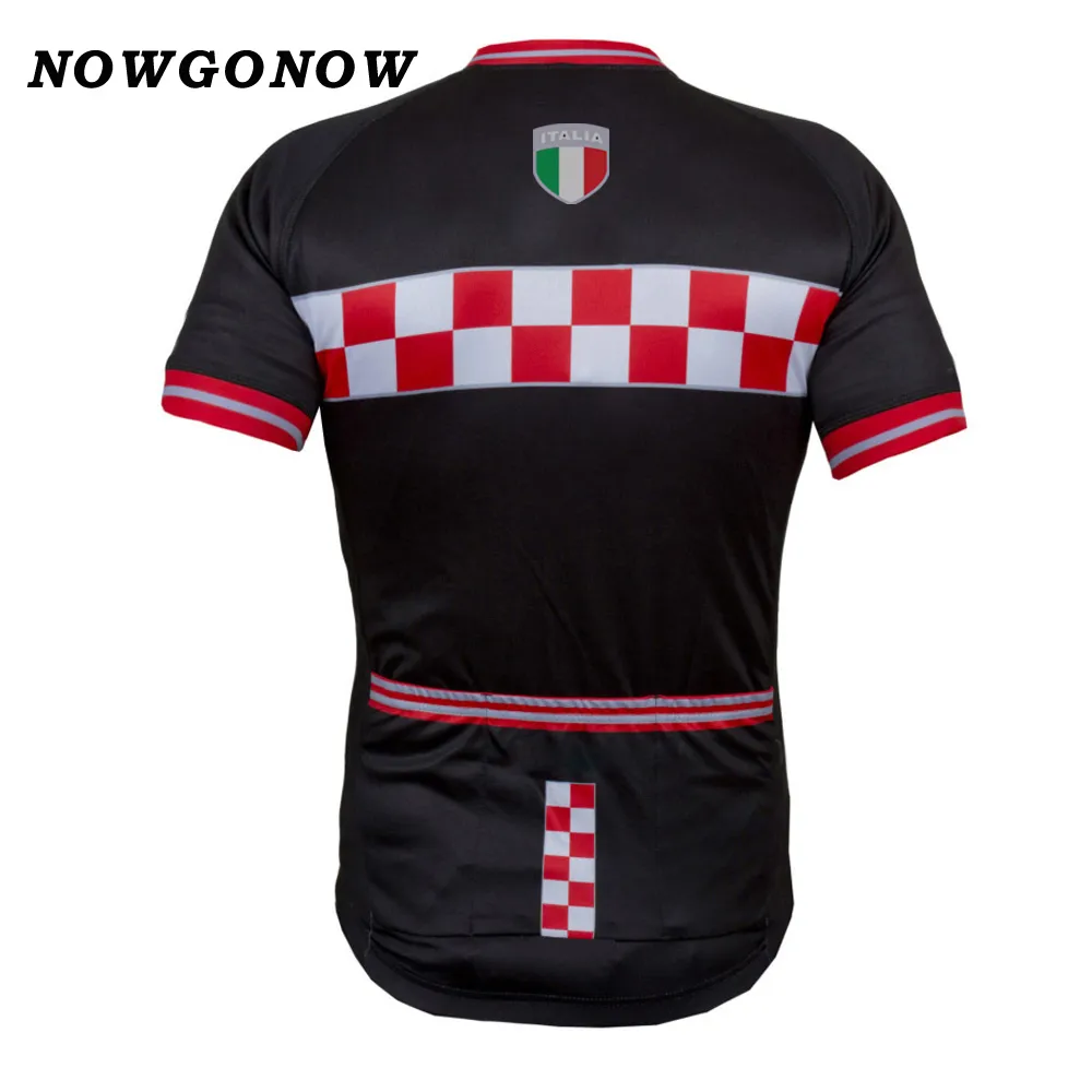Mężczyźni 2018 Jersey Włoch Włochy włoska drużyna szary czarny czerwony niebieski ubrania rower noś wyścigi jeździe