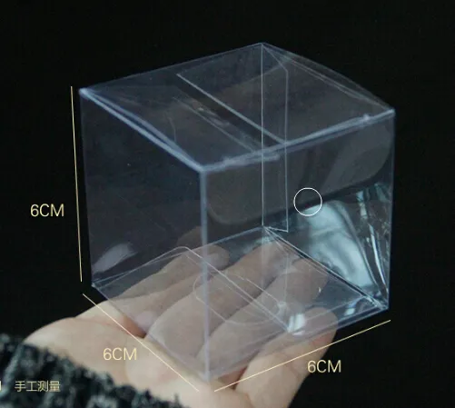 Plastikowe plastikowe przezroczyste pudełka PVC przezroczyste wodoodporne pudełko na prezent PCV PAKAŃ PAKACJA PAKACJA DLA KITUCZNEJ BINEGLY CANDY TOBE208M