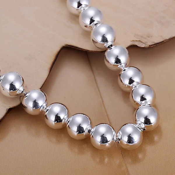 Совершенно новый браслет из бусин Будды длиной 10 м - браслет-подвеска из твердого серебра 925 пробы 20 5x1 0 см DFMWB136 женский с покрытием из стерлингового серебра jewe275P