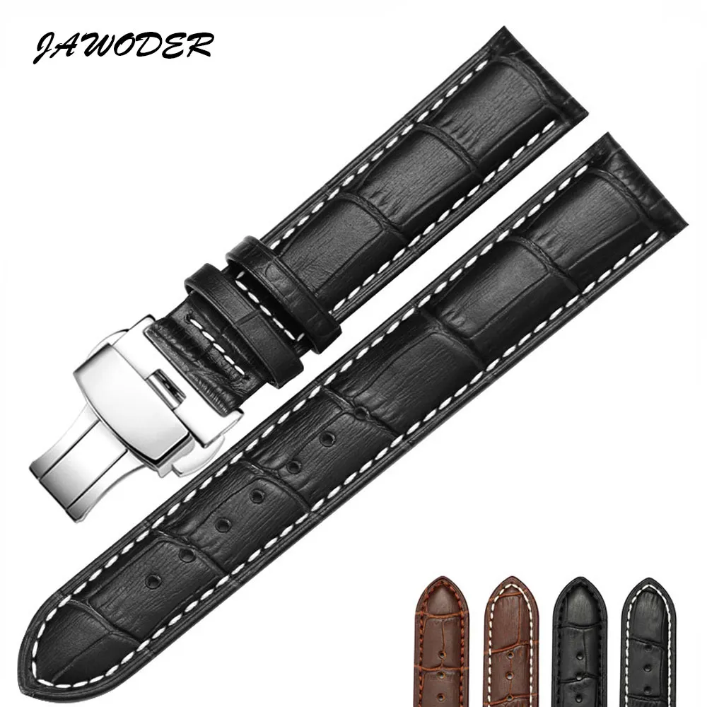 Ensemble de bracelets de montre en cuir, 18 19 20 21 22 24mm, 250k