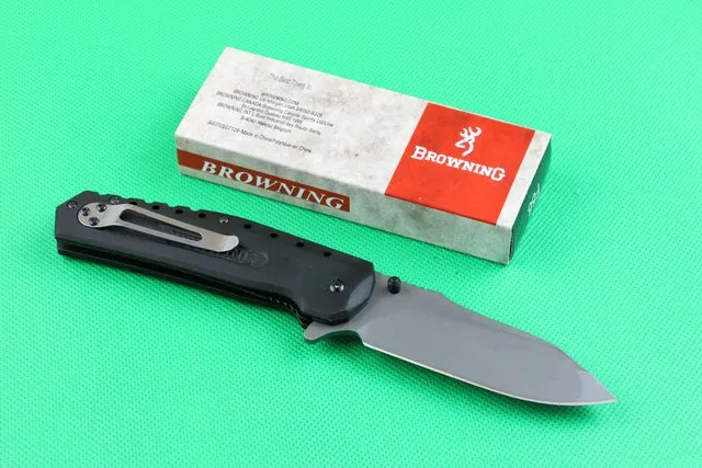 Browning F66 Titanium Tactical Folding Knife 440C 57HRC Camping Hunting Survival Pocket Knife Military Utility EDC Flipepr Knife Man Gift