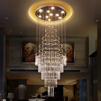 LED Pendant Light Art Design Living Room Dining Room Chandeliers Light K9 Crystal Fixtures AC110-240V Crystal Ceiling Lamps VALLKI245c