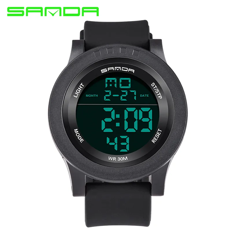 2017 SANDA Esporte Relógio Digital Homens Top Marca de Luxo Famoso Militar Relógios de Pulso Para Masculino Relógio Eletrônico Relogio masculino299J