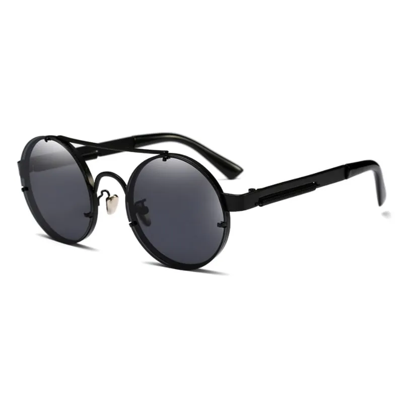 Oddkard Modern Steampunk Sunglasses للرجال والنساء مصمم العلامة التجارية Round Fashion Sun Glasses Oculos de Sol UV400266H