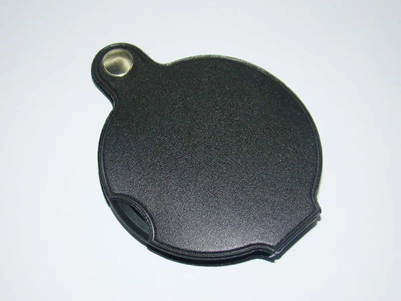 Loupe de microscope portable Loupe 70x 60mm de 50 mm de diamètre 5x Loupe rond en verre MG86034 W Couverture noire