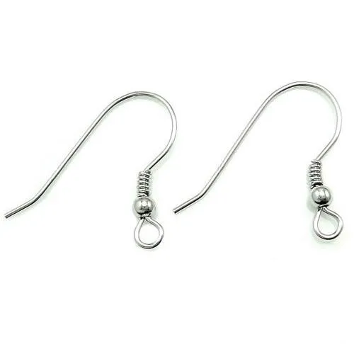 Crochettes de boucles d'oreilles plaquées argentées de / terrain Découverte pour Cadeau de bijoux de mode Craft DIY 15mm W25