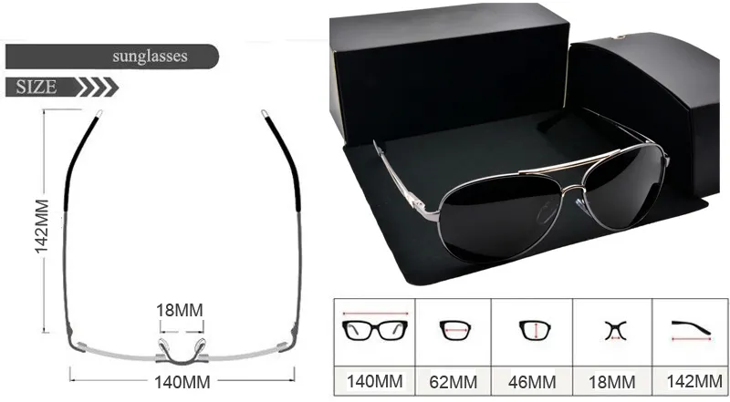 Top quality MB612 Brand designer Polarized Sunglasses men women Polit sun glasses metal framen Sport Driving glasses with Retail c268S