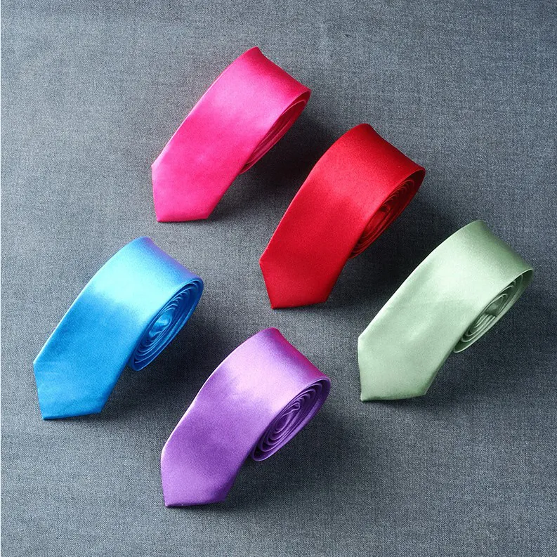 Dar Versiyon Kravat Erkekler Tie Özel yapımı 50 renk 145 5cm kravat boş zaman okulu kravat sıska düz renkli kravat fede267r