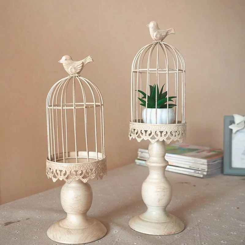 Nuovo design candela titolare vendite fabbrica europa birdcage lanterna continentale portacandele in ferro da sposa casa candelabro freeship