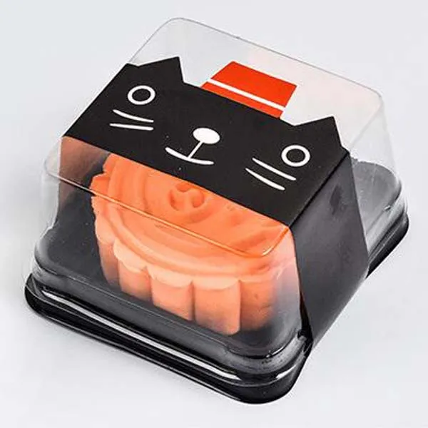 Nowe przybysze-6 8 6 8 4 cm Blackgold Dom Mini rozmiar plastikowe pudełko na ciasto pojemnik na babeczki pudełka ślubne