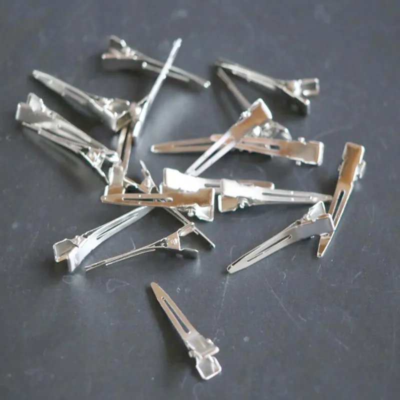 100 st veel Hele super kwaliteit metalen haarspeldjes voor kapsalon DIYKrokodil Eendenbek haarclips293j6806489